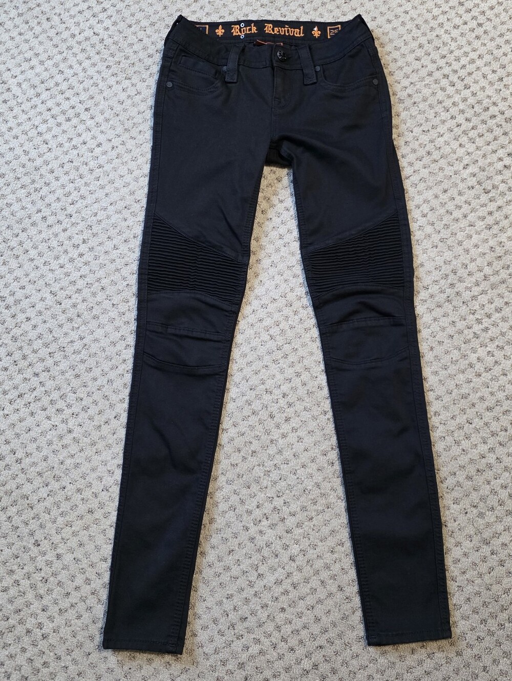 Rock Revival Sheryl Black Skinny Jeans Sz 25
